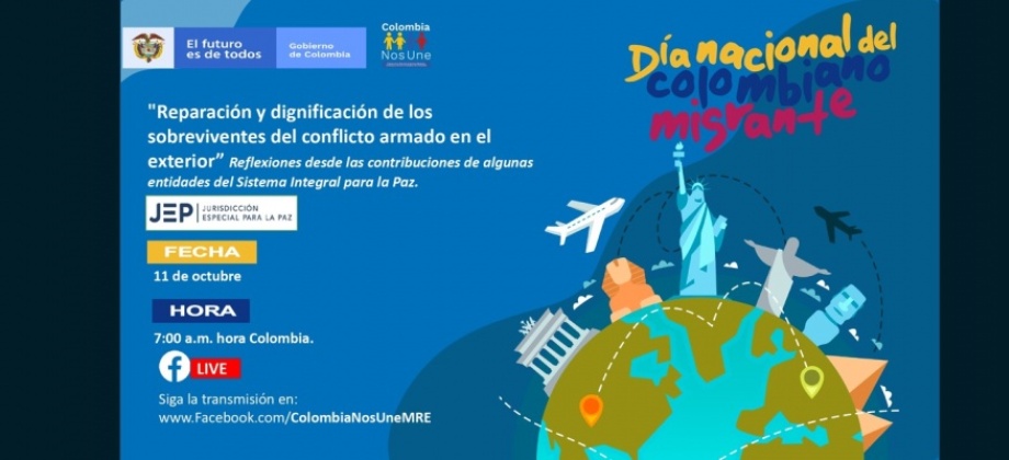 Participe en el diálogo con la Jurisdicción Especial para la Paz sobre reparación y dignificación de las víctimas del conflicto armado que se encuentran en el exterior