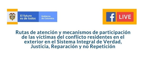 No se pierda la charla virtual que organiza el Consulado de Colombia en Antofagasta sobre las rutas de atención y mecanismos de participación de las víctimas del conflicto residentes en el exterior el próximo 3 de junio 